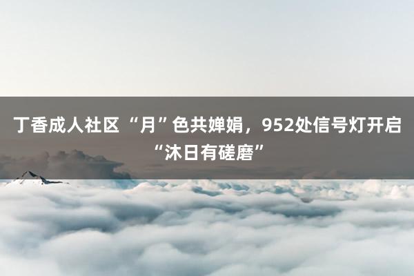 丁香成人社区 “月”色共婵娟，952处信号灯开启“沐日有磋磨”